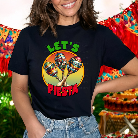 Cinco de Mayo Let’s Fiesta DTF Transfer Film CF045