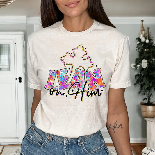 Lean on me Cross DTF Transfer Film SD025