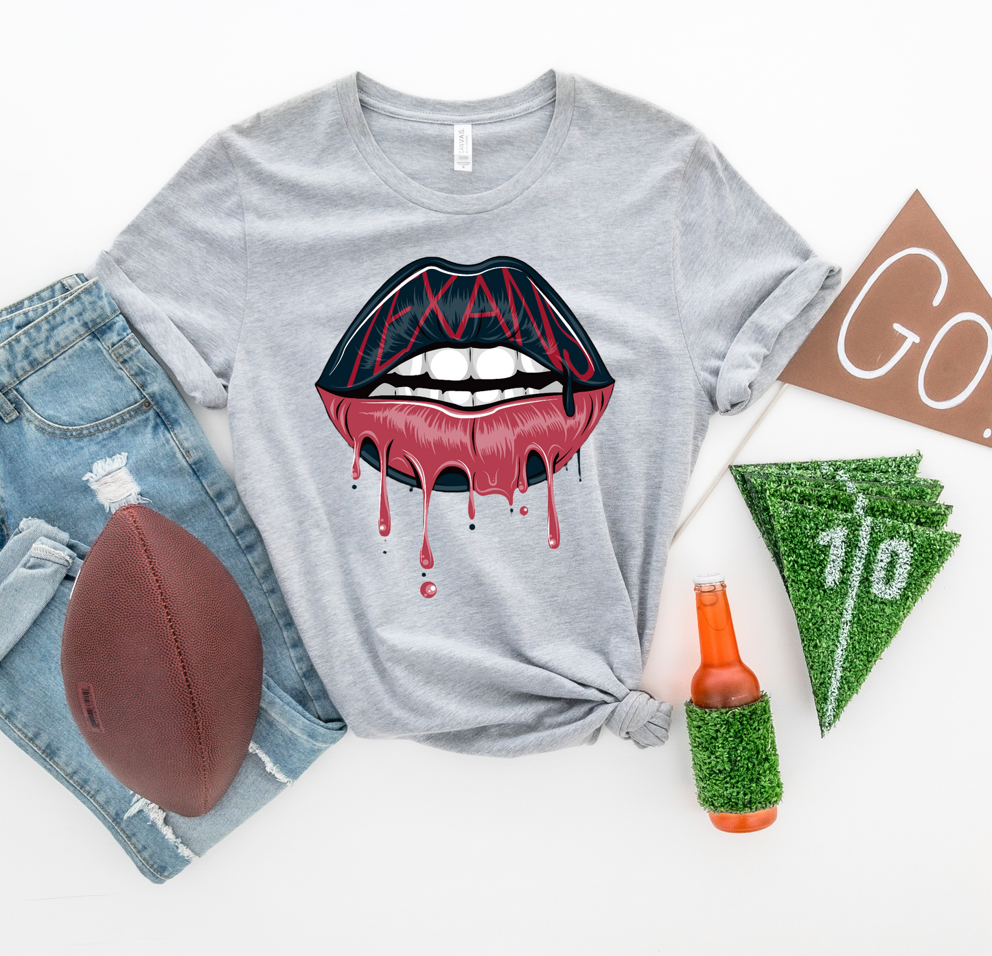 Football Lips L1 FBE DTF Transfer Film 09029