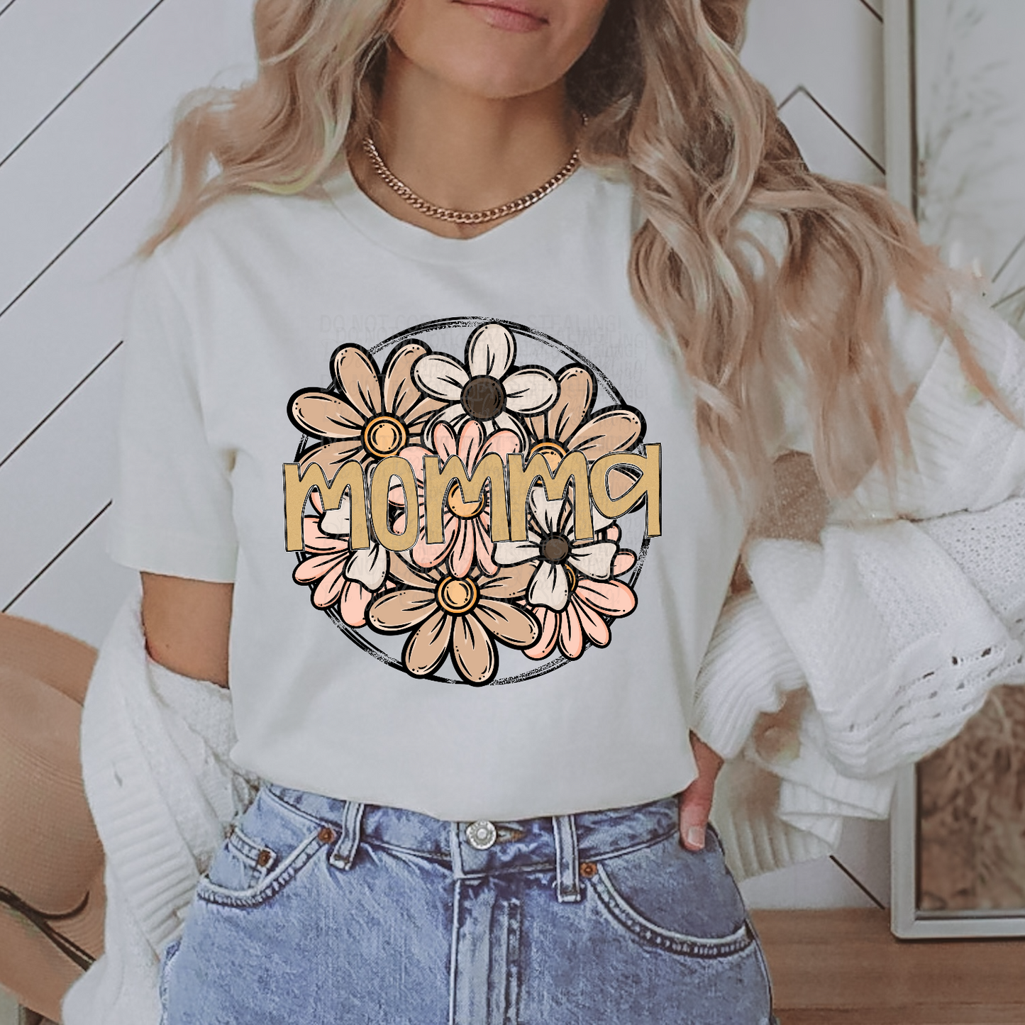 Rustic Floral Series - Momma DTF Transfer Film SA025