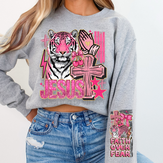 Matching DTF Series - Set Series - Pink Tiger Jesus FD035