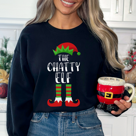 Matching Family Chatty Elf DTF Transfer Film 9427