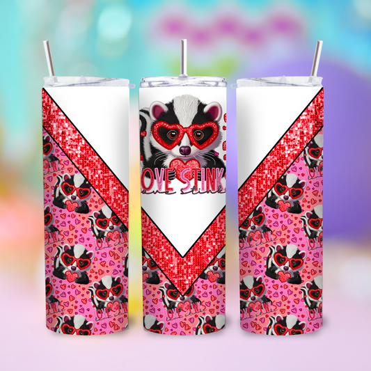 Valentine’s Day - Love Stinks Tumbler Sublimation Transfer Film