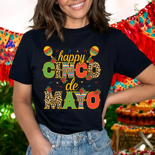 Happy Cinco de Mayo DTF Transfer Film CF045
