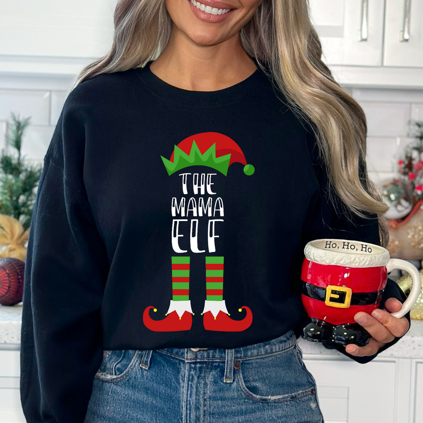 Matching Family Mama Elf DTF Transfer Film 9425