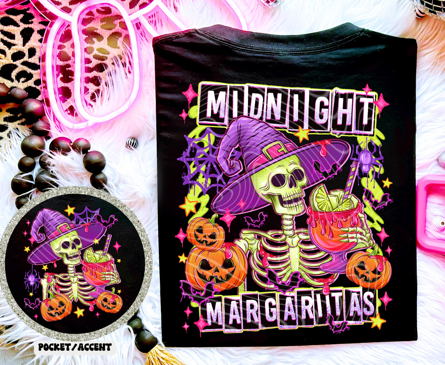 Matching DTF Series - Pocket & Back - Midnight Margaritas G065