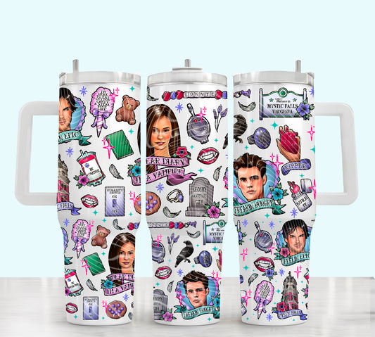 Vampires - TOP & BOTTOM SET - 40 oz Tumbler UV DTF Transfer Film G055
