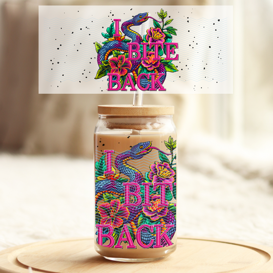 I Bite back v2 16oz Glass UV DTF Transfer Film