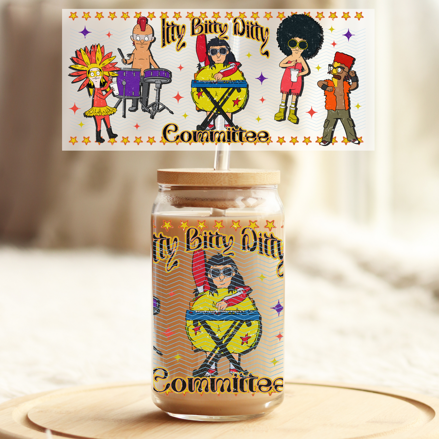 Bobies Itty Bitty Ditty - 16oz Glass UV DTF Transfer Film