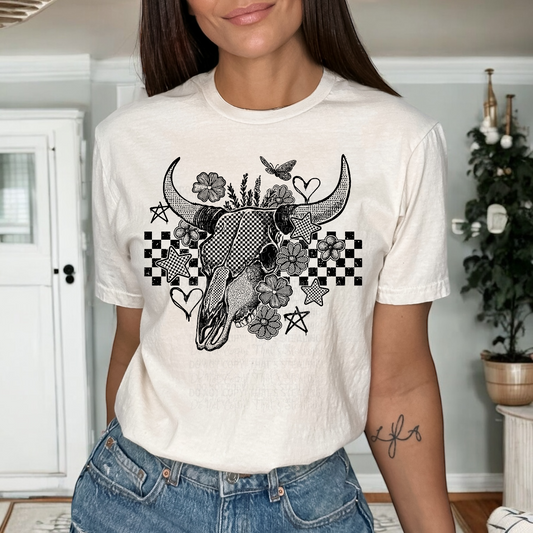 Retro Skull DTF Transfer Film A025