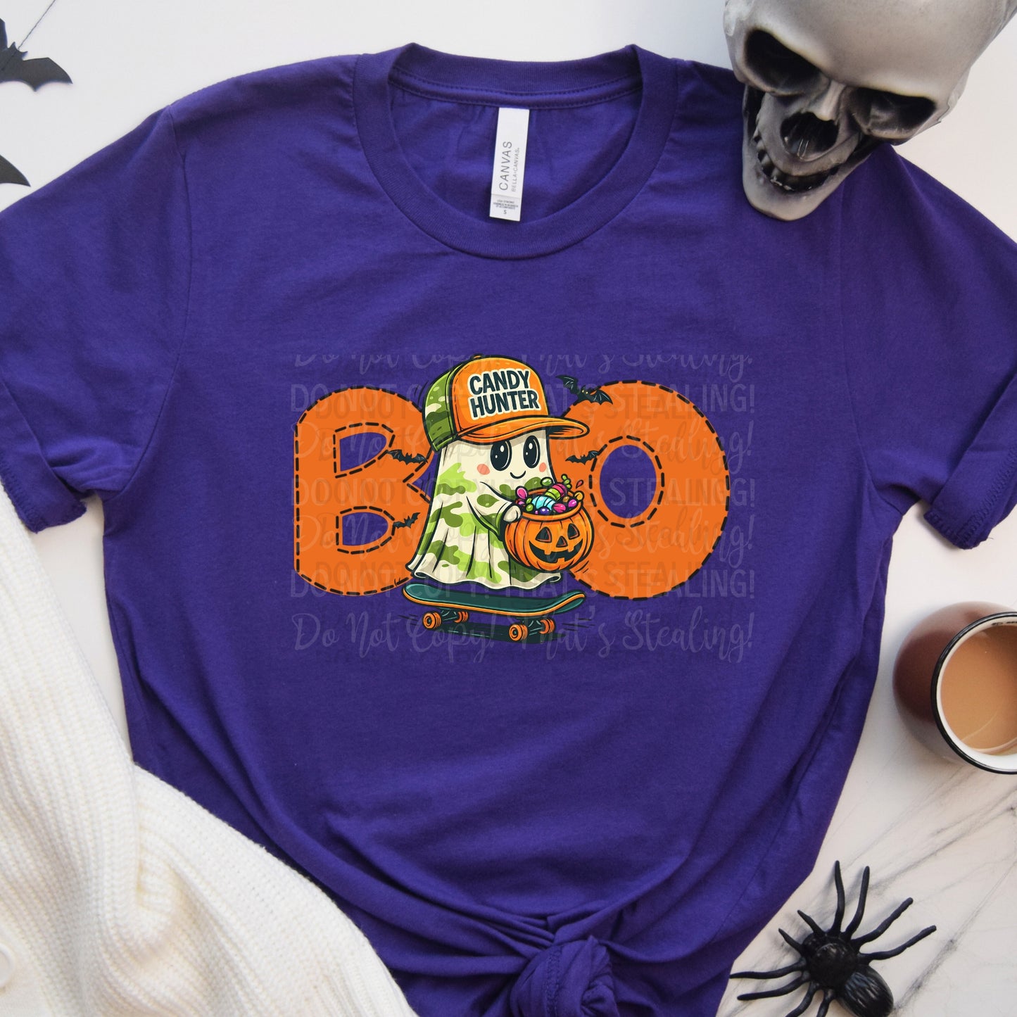 Boo Camo Ghoul DTF Transfer Film AKC095