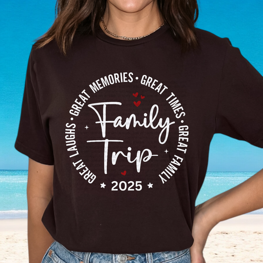 Family Trip 2025 DTF Transfer Film E035