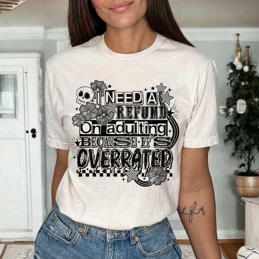 I need a refund on adulting DTF Transfer Film A025