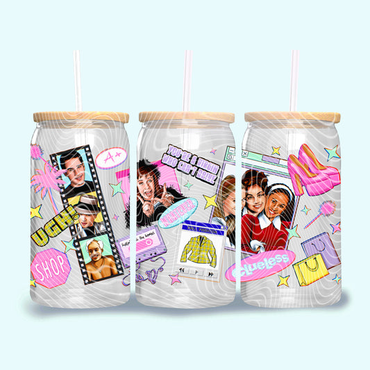 Retro Clueless Besties 16oz UV DTF Transfer Film G025