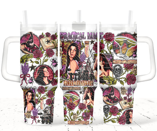 Magical Witchy Sisters - TOP & BOTTOM SET - 40 oz Tumbler UV DTF Transfer Film A095