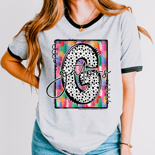 Matching Sports Mascot Doodles G Gators DTF Transfer Film F044