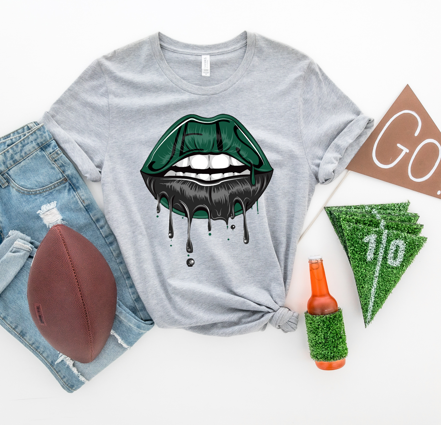 Football Lips L23 FBE DTF Transfer Film