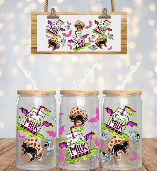 Spooky Snacks Pink - 16oz UV DTF Transfer Film L084