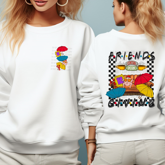 Matching DTF Series - Pocket & Back - Umbrellas Friend