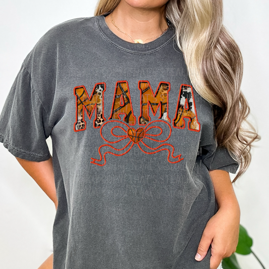 Basketball Mama Bow DTF Transfer Film ES065