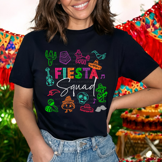 Cinco de Mayo Fiesta squad DTF Transfer Film CF045