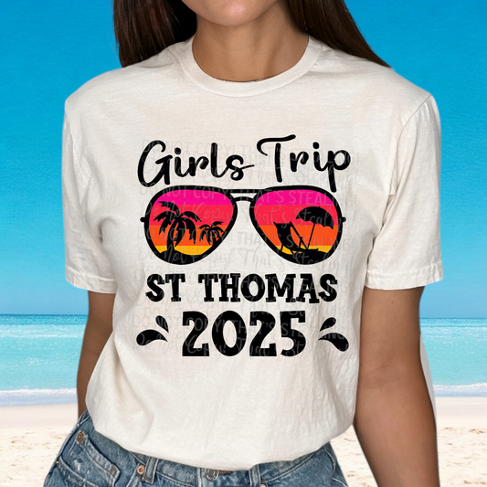 Girls Trip St Thomas 2025 DTF Transfer Film E035