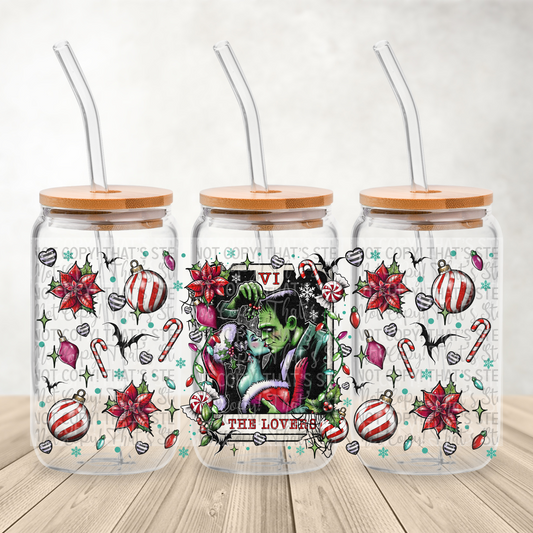 Tarot card Xmas Exclusive: - The Lovers 16oz UV DTF Transfer Film G104e