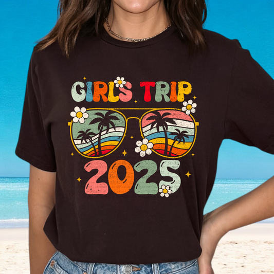 Retro Girls Trip 2025 DTF Transfer Film E035
