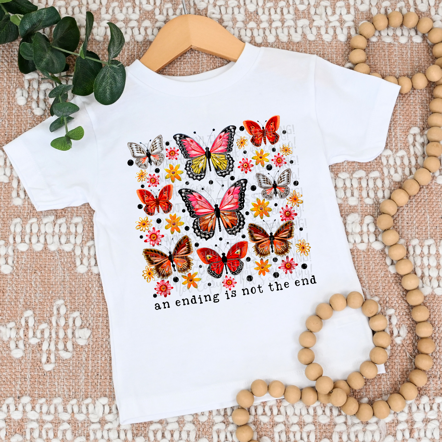 Butterflies Faux Embroidery DTF Transfer Film
