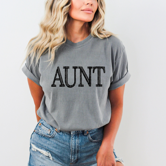 AUNT Faux Embroidery DTF Transfer Film
