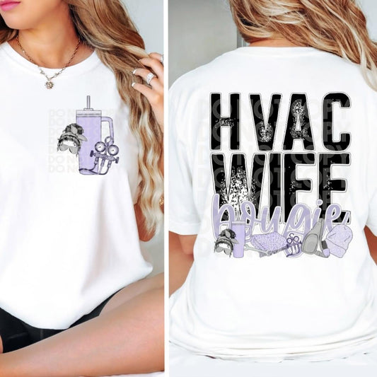 Matching DTF Series - Pocket & Back - HVAC Wife Bougie