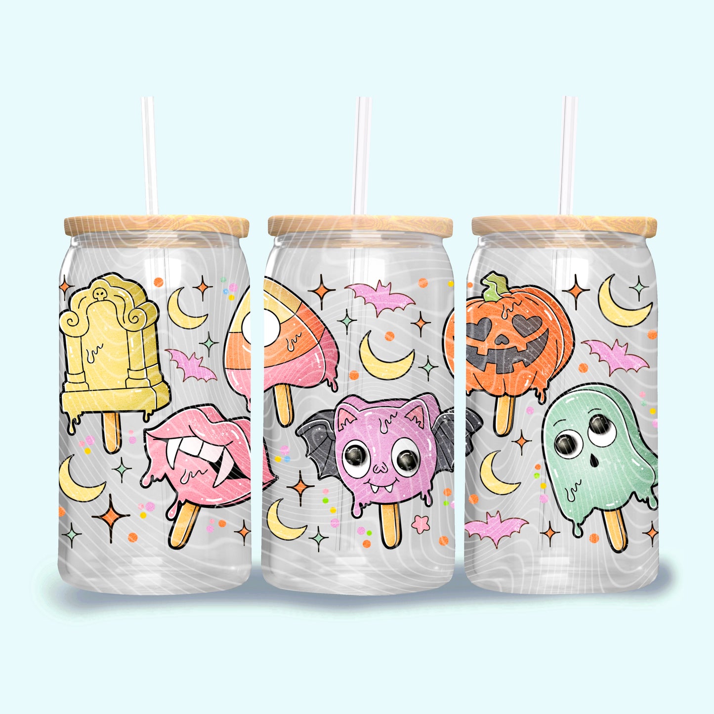 Halloween Popsicles - 16oz UV DTF Transfer Film