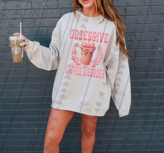 Obsessive Coffee Disorder Coffee Lover DTF Transfer Film