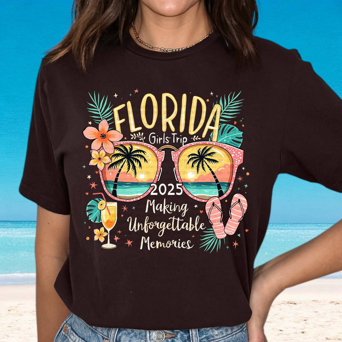 Tropical Florida 2025 DTF Transfer Film E035