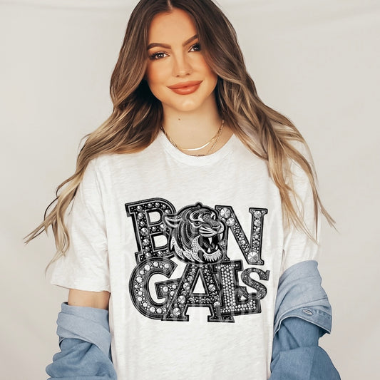 Bengals - Faux Rhinestone Faux Embroidered DTF Transfer Film