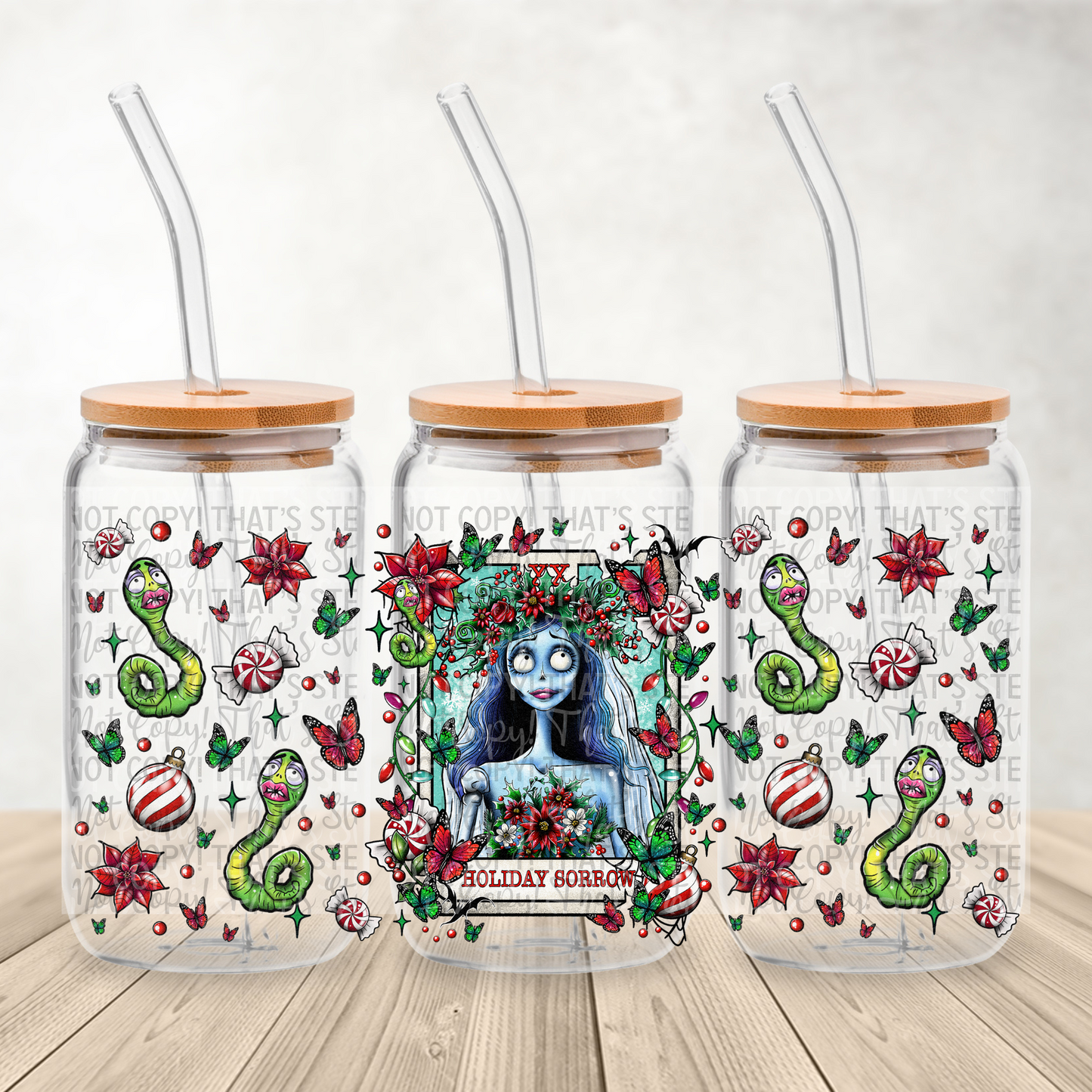 Tarot card Xmas Exclusive: - Holiday sorrow 16oz UV DTF Transfer Film G104e