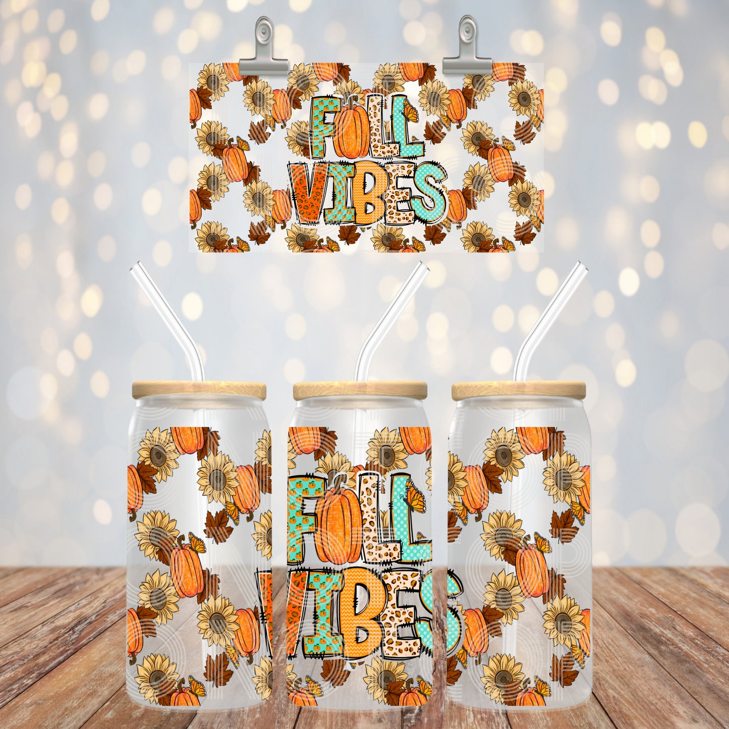 Fall vibes - 16oz UV DTF Transfer Film