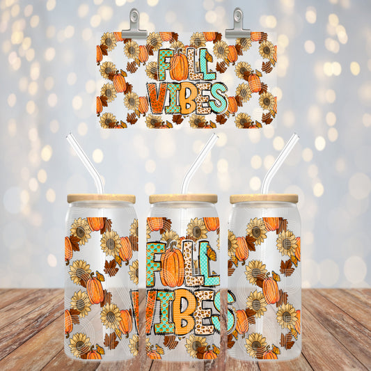 Fall vibes - 16oz UV DTF Transfer Film