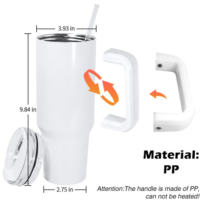 Sublimation 40 oz white Tumbler