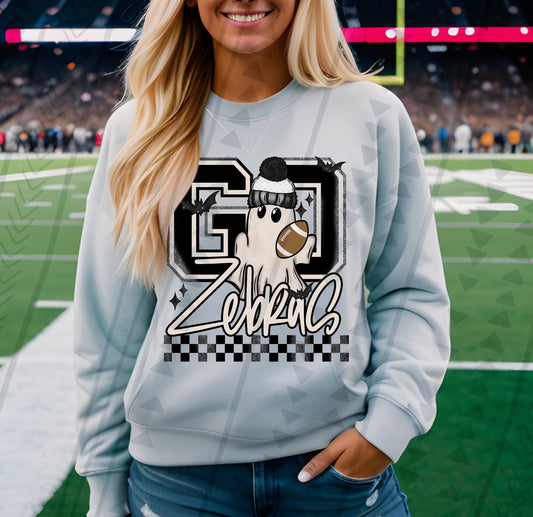 Football Ghoul GO Zebras DTF Transfer Film