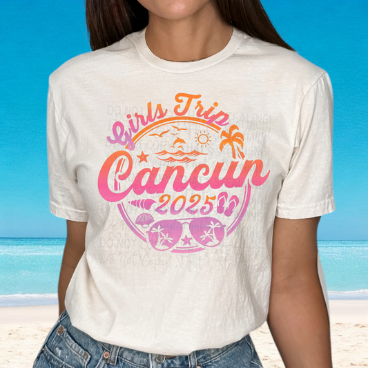 Girls Trip Cancun 2025 DTF Transfer Film E035