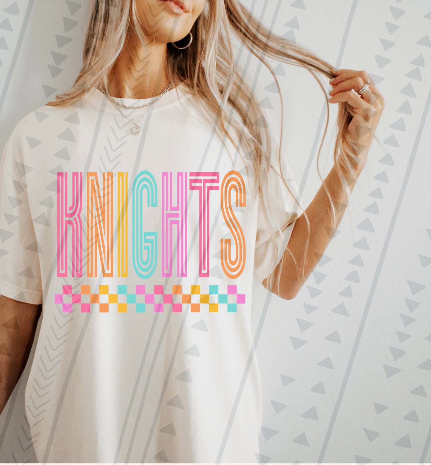 Colorful Sports Mascot Knights DTF Transfer Film