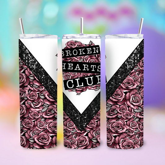 Valentine’s Day - Broken Hearts Club Tumbler Sublimation Transfer Film