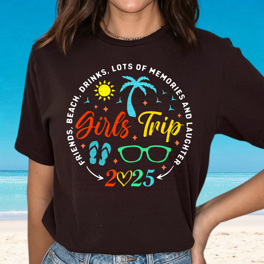 Tropical Girls Trip 2025 DTF Transfer Film E035