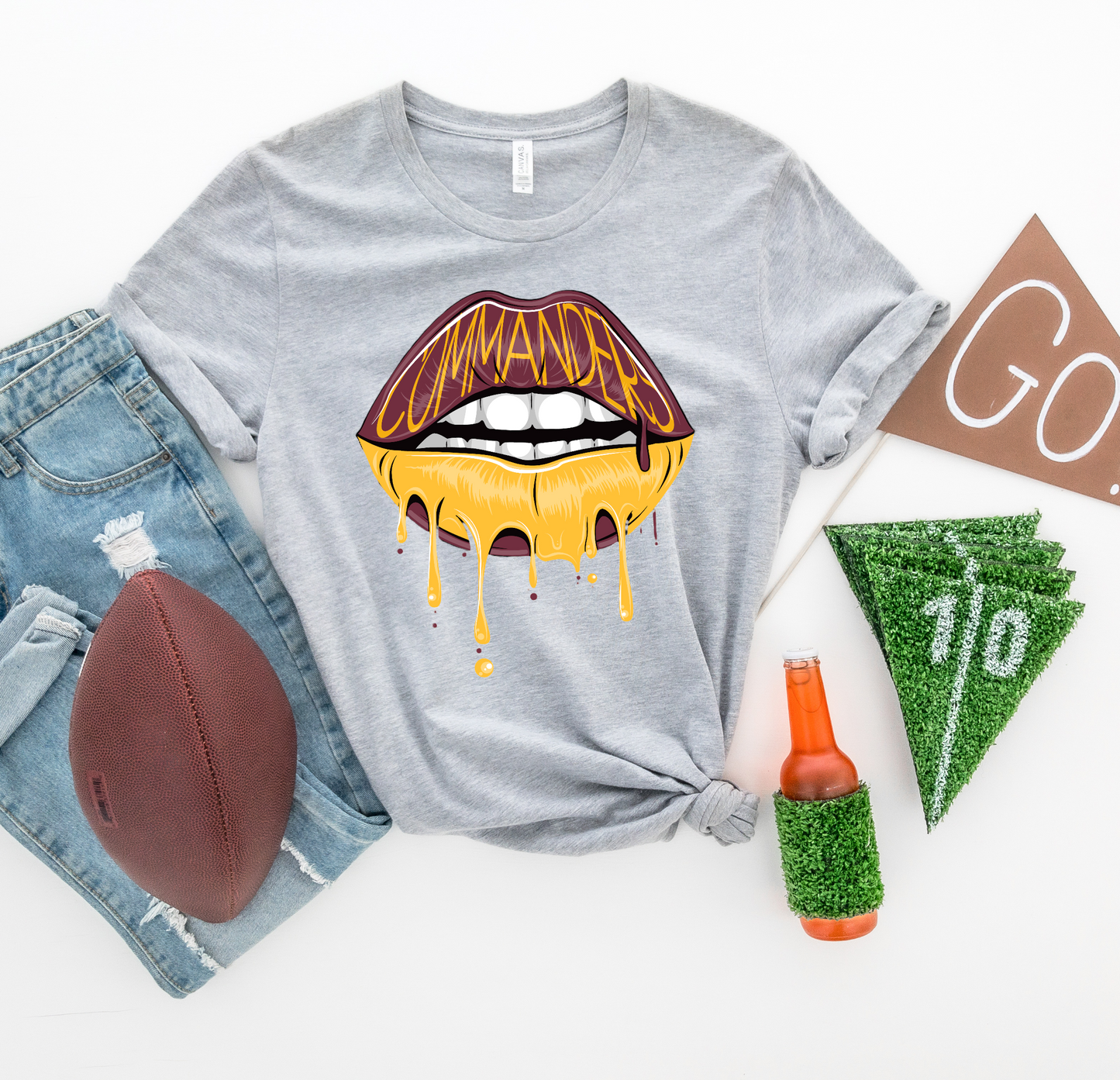 Football Lips L32 FBE DTF Transfer Film