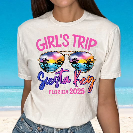 Girls Trip Siesta Key Florida 2025 DTF Transfer Film E035