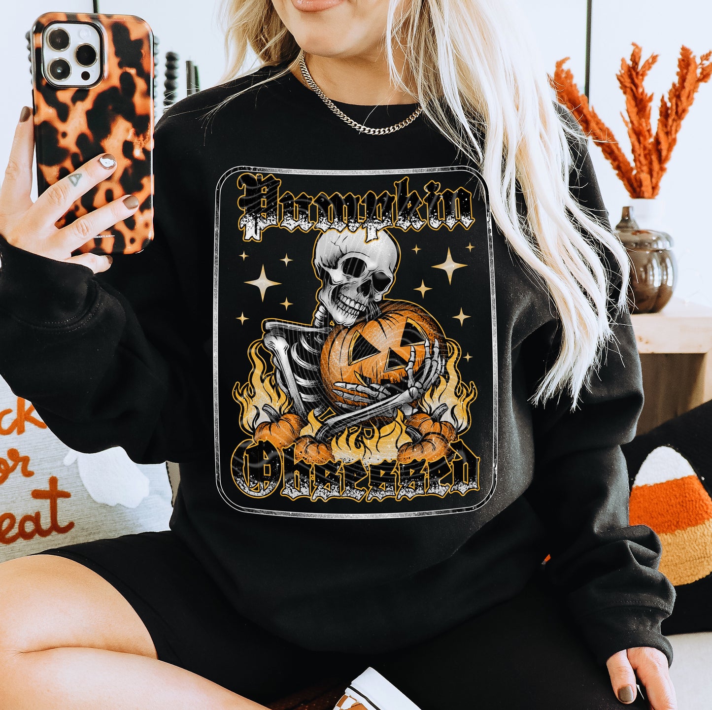 Pumpkin Obsessed DTF Transfer Film