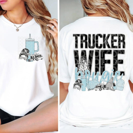 Matching DTF Series - Pocket & Back - Trucker Wife Bougie