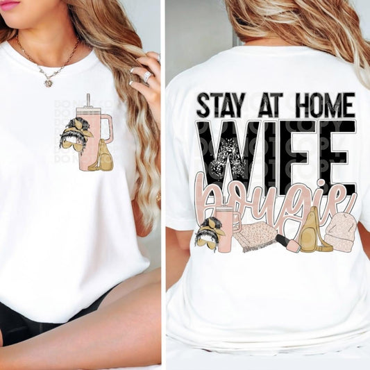 Matching DTF Series - Pocket & Back - Stay At Home Wife Bougie