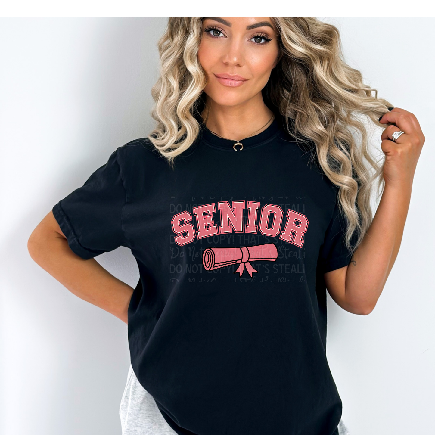 Pink Senior Graduation DTF Transfer Film CF025